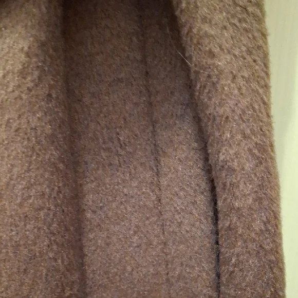 Luxurious Brown Faux Fur Collar Coat Vince Camuto OLIVE NWT M - Picture 7 of 14